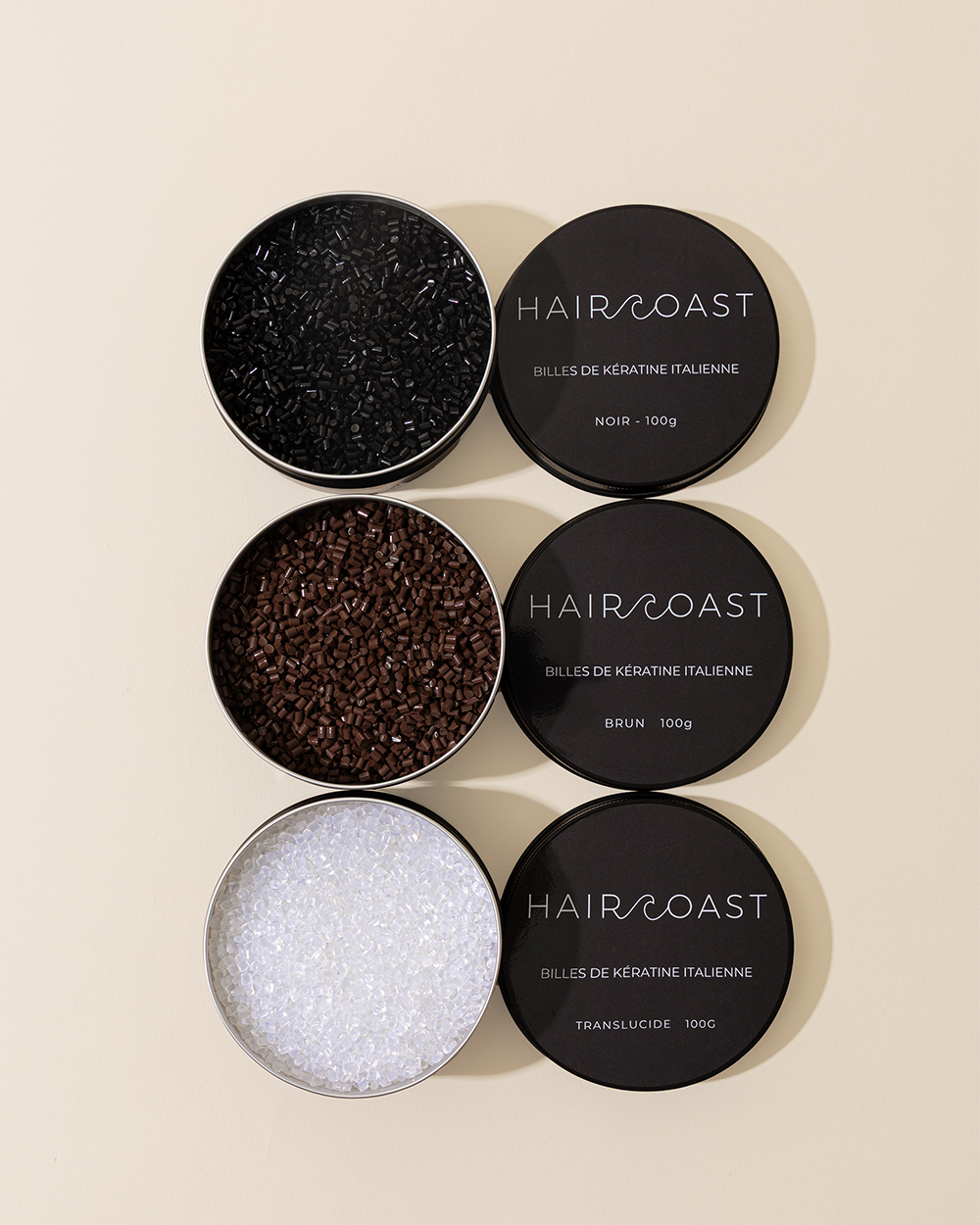 Billes de kératine italienne